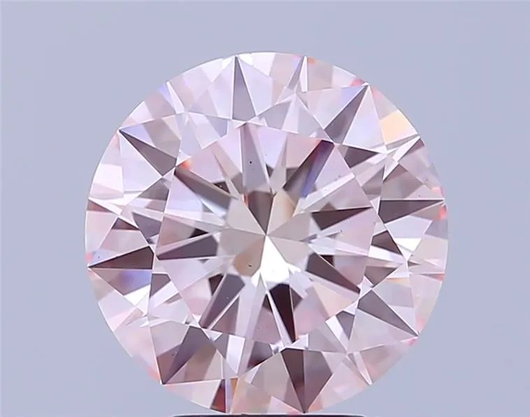 0.15ct Round Lab Grown Diamond (Colour Fancy Vivid Pink, Clarity VS1, Cut EX, Uncertified)