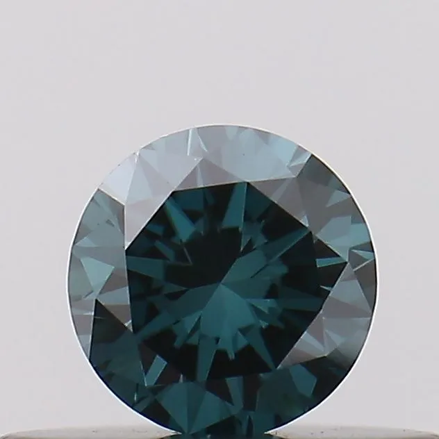 0.19ct Round Lab Grown Diamond (Colour Fancy Vivid Blue, Clarity VVS2, Cut EX, Uncertified)