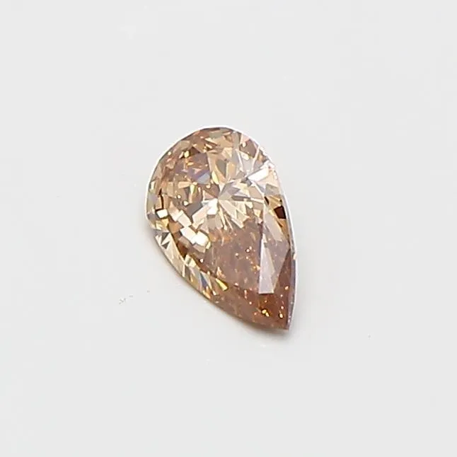 0.23ct Pear Lab Grown Diamond (Colour Fancy Brown, Clarity VS2, IGI Certified)