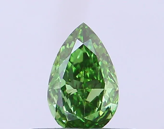 0.28ct Pear Lab Grown Diamond (Colour Fancy Vivid Green, Clarity VS2, IGI Certified)