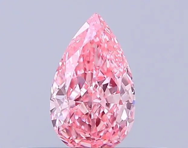0.28ct Pear Lab Grown Diamond (Colour Fancy Vivid Pink, Clarity VS1, IGI Certified)