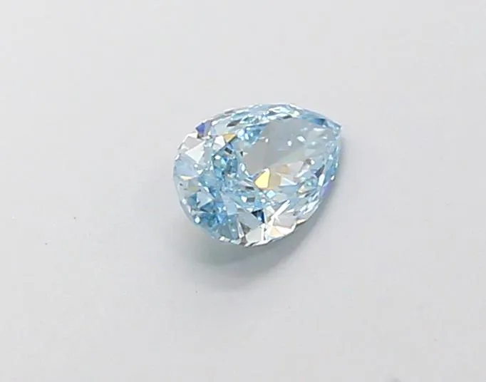 0.29ct Pear Lab Grown Diamond (Colour Fancy Vivid Blue, Clarity VVS2, IGI Certified)