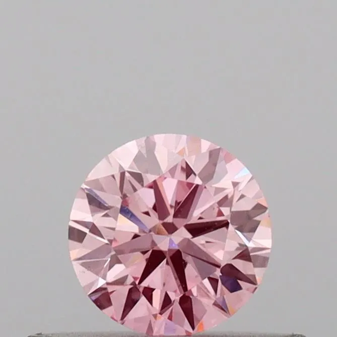 0.31ct Round Lab Grown Diamond (Colour Fancy Intense Pink, Clarity VS1, Cut VG, IGI Certified)