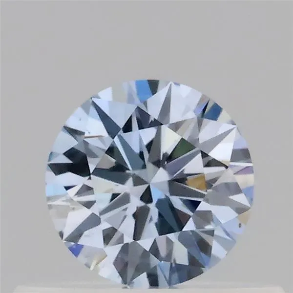 0.34ct Round Lab Grown Diamond (Colour Fancy Blue, Clarity VS2, Cut ID, IGI Certified)