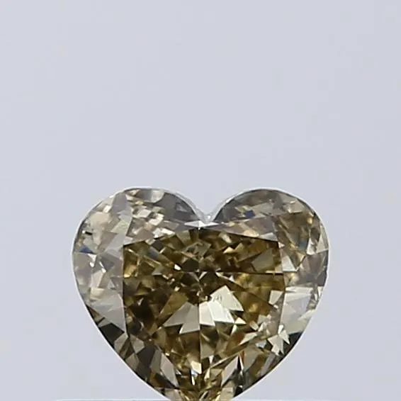 0.35ct Heart Lab Grown Diamond (Colour Fancy Gray Yellow, Clarity VS2, IGI Certified)