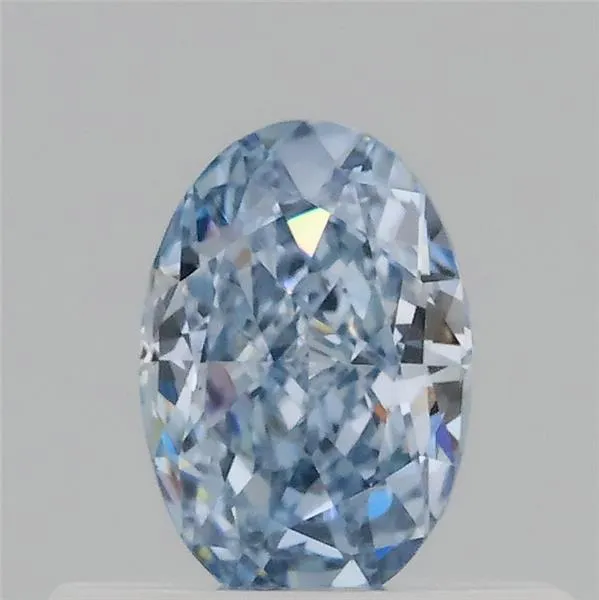 0.36ct Oval Lab Grown Diamond (Colour Fancy Intense Blue, Clarity VVS2, IGI Certified)