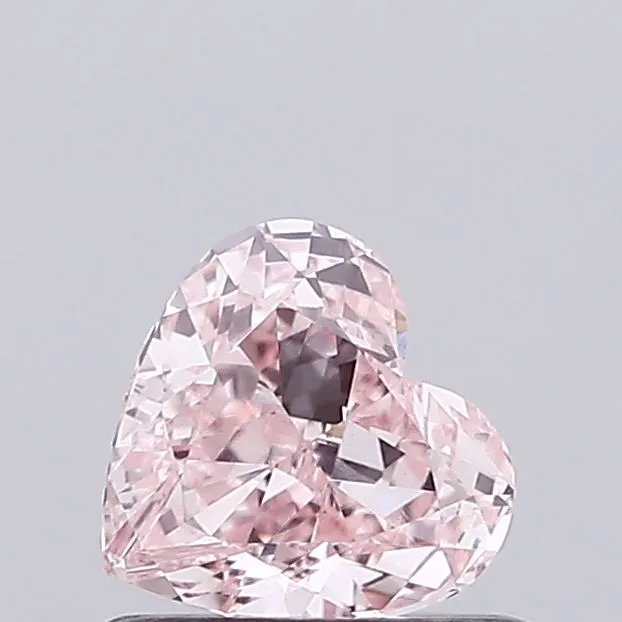0.50ct Heart Lab Grown Diamond (Colour Fancy Pink, Clarity VVS2, IGI Certified)
