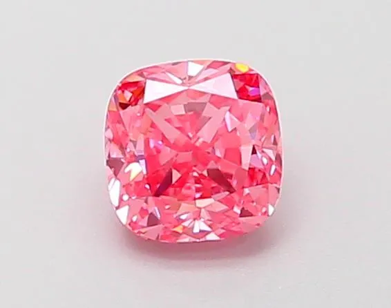 0.51ct Cushion modified Lab Grown Diamond (Colour Fancy Vivid Pink, Clarity VS2, IGI Certified)