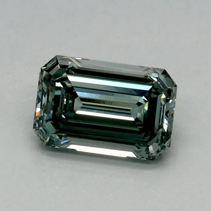 0.51ct Emerald Lab Grown Diamond (Colour Fancy Intense Green, Clarity VVS2, IGI Certified)