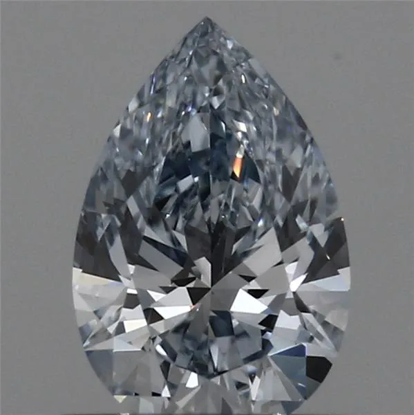 0.51ct Pear Lab Grown Diamond (Colour Fancy Blue, Clarity VVS1, IGI Certified)