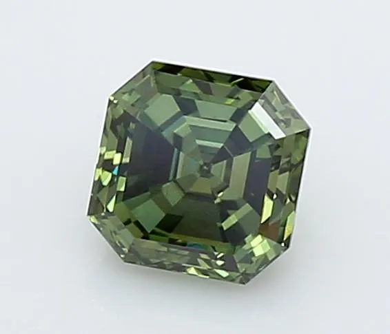0.51ct Square emerald Lab Grown Diamond (Colour Fancy Vivid Green, Clarity VS1, IGI Certified)