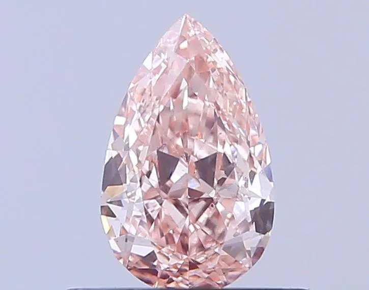 0.57ct Pear Lab Grown Diamond (Colour Fancy Light Brownish Pink, Clarity VS1, IGI Certified)