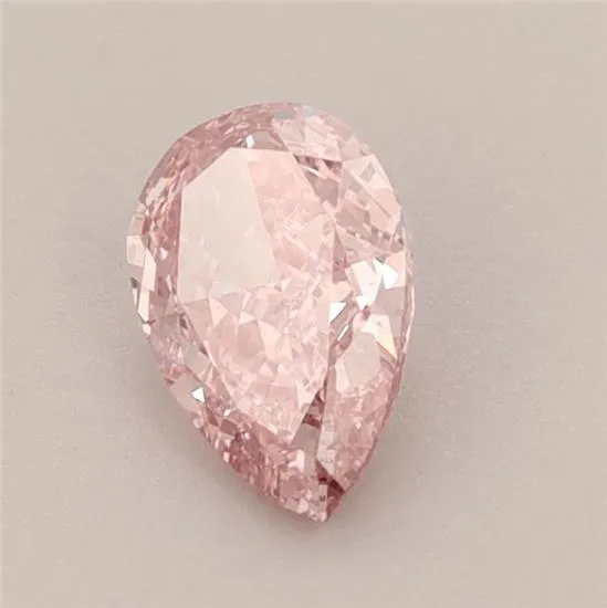 0.67ct Pear Lab Grown Diamond (Colour Fancy Vivid Pink, Clarity VS1, IGI Certified)