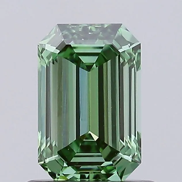 0.71ct Emerald Lab Grown Diamond (Colour Fancy Vivid Green, Clarity VVS2, IGI Certified)