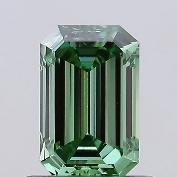 0.71ct Emerald Lab Grown Diamond (Colour Fancy Vivid Green, Clarity VVS2, IGI Certified)