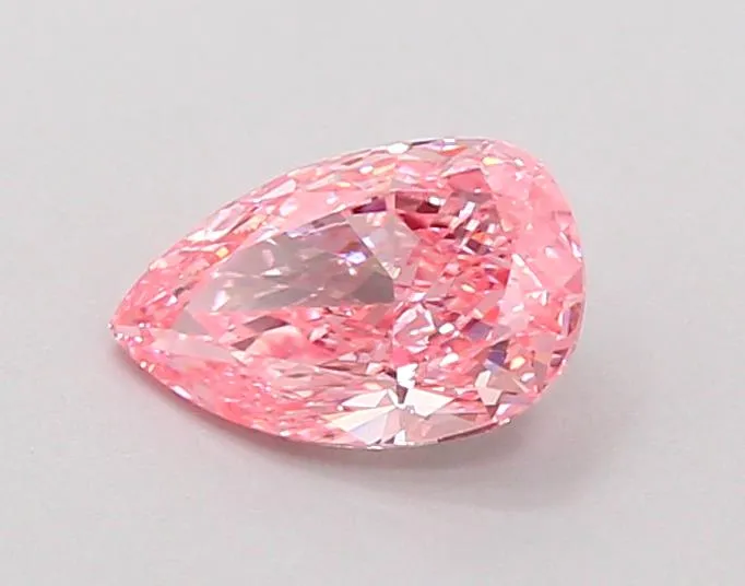 0.79ct Pear Lab Grown Diamond (Colour Fancy Vivid Pink, Clarity VVS2, IGI Certified)