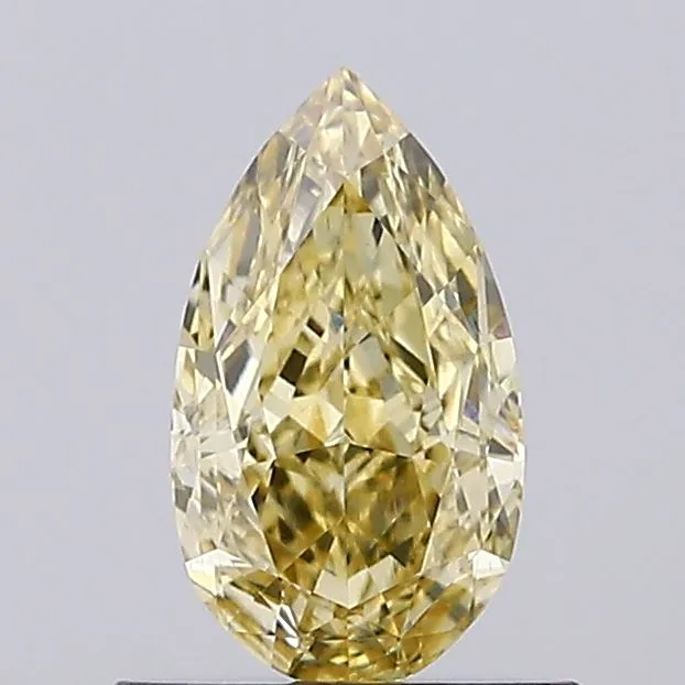 0.80ct Pear Lab Grown Diamond (Colour Fancy Yellow, Clarity VS1, IGI Certified)