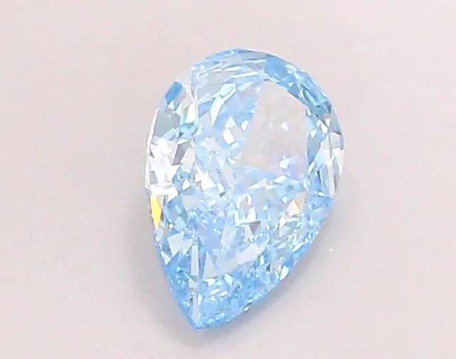0.83ct Pear Lab Grown Diamond (Colour Fancy Vivid Blue, Clarity VVS2, IGI Certified)