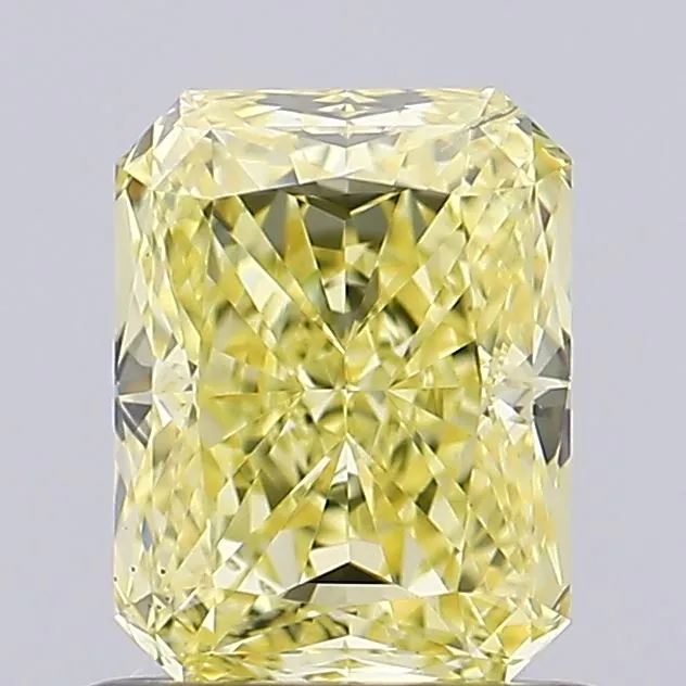 0.86ct Radiant Lab Grown Diamond (Colour Fancy Intense Yellow, Clarity SI1, IGI Certified)