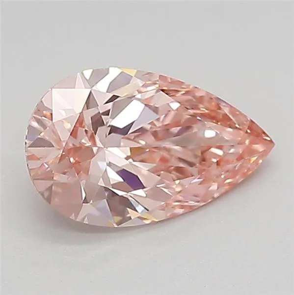 0.87ct Pear Lab Grown Diamond (Colour Fancy Vivid Pink, Clarity VVS1, IGI Certified)