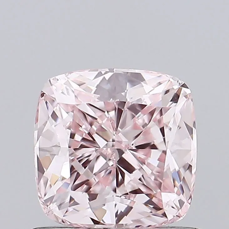 0.90ct Cushion brilliant Lab Grown Diamond (Colour Fancy Pink, Clarity VVS2, IGI Certified)