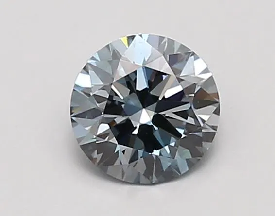 0.90ct Round Lab Grown Diamond (Colour Fancy Gray Blue, Clarity VS1, Cut ID, IGI Certified)
