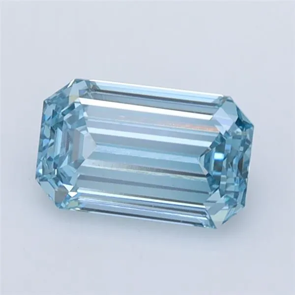 0.93ct Emerald Lab Grown Diamond (Colour Fancy Intense Greenish Blue, Clarity VS1, IGI Certified)