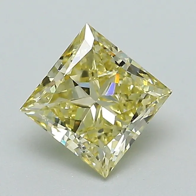 0.94ct Princess Lab Grown Diamond (Colour Fancy Yellow, Clarity VS1, IGI Certified)