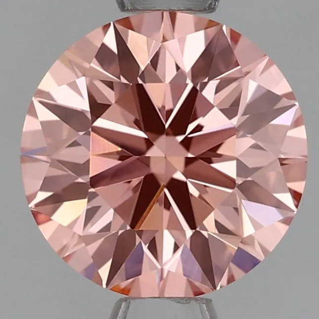 0.95ct Round Lab Grown Diamond (Colour Fancy Intense Pink, Clarity VVS1, Cut ID, IGI Certified)