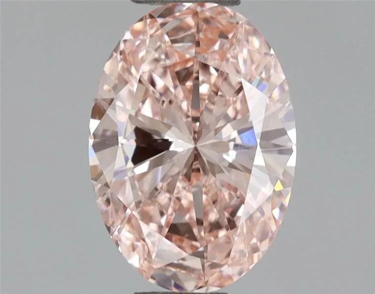 0.97ct Oval Lab Grown Diamond (Colour Fancy Intense Pink, Clarity VVS2, IGI Certified)