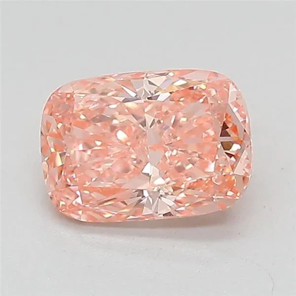 1.00ct Cushion modified Lab Grown Diamond (Colour Fancy Vivid Pink, Clarity VS1, IGI Certified)
