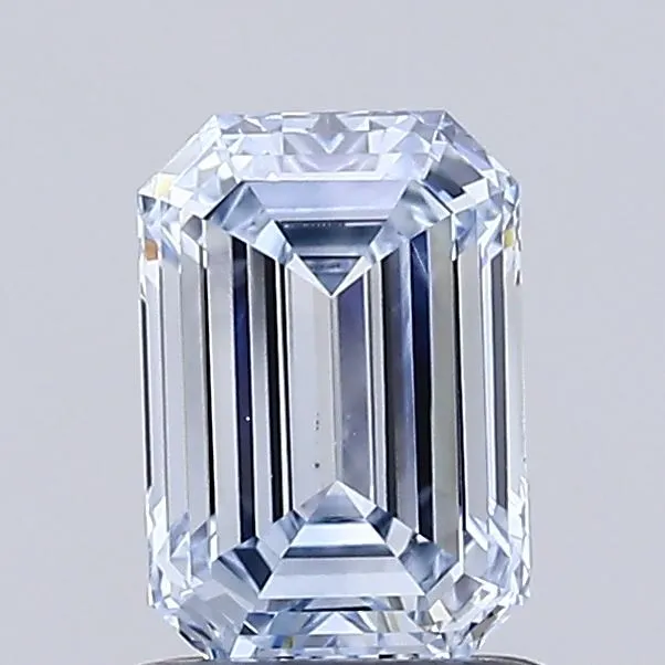 1.00ct Emerald Lab Grown Diamond (Colour Fancy Blue, Clarity VS1, IGI Certified)