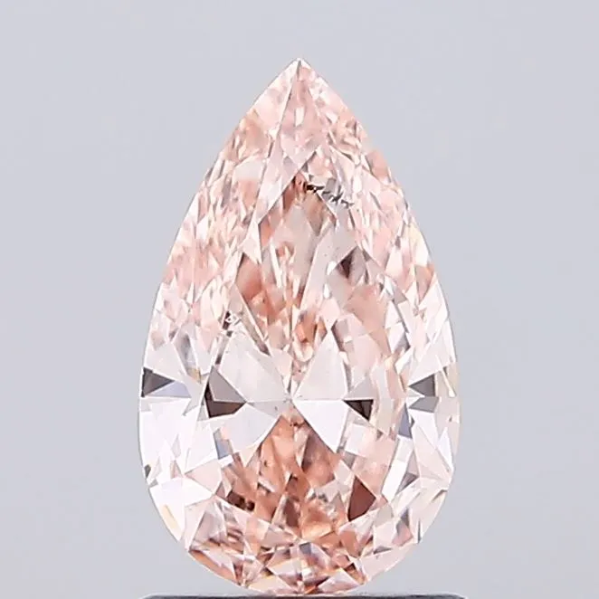 1.00ct Pear Lab Grown Diamond (Colour Fancy Brown Pink, Clarity SI1, IGI Certified)
