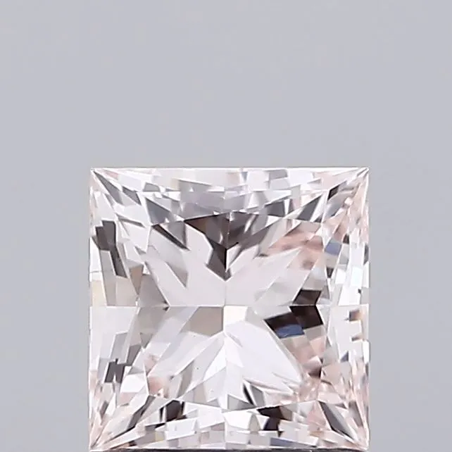1.00ct Princess Lab Grown Diamond (Colour Light Pink, Clarity VS1, IGI Certified)