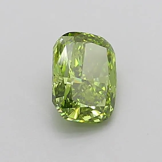 1.01ct Cushion modified Lab Grown Diamond (Colour Fancy Vivid Green, Clarity VVS2, IGI Certified)