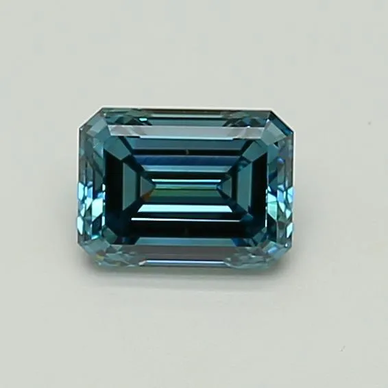 1.01ct Emerald Lab Grown Diamond (Colour Fancy Vivid Blue, Clarity VS2, Cut VG, Uncertified)