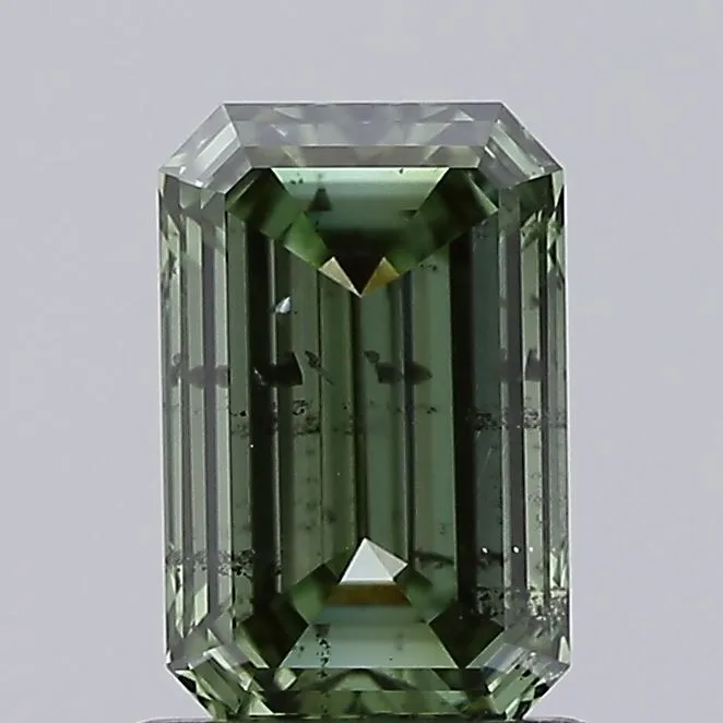 1.01ct Emerald Lab Grown Diamond (Colour Fancy Vivid Green, Clarity SI2, IGI Certified)