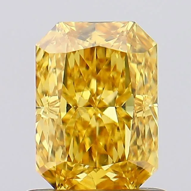 1.01ct Radiant Lab Grown Diamond (Colour Fancy Vivid Yellow, Clarity VS2, IGI Certified)