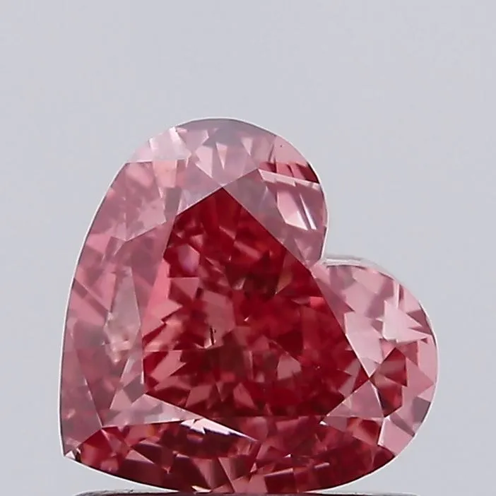 1.02ct Heart Lab Grown Diamond (Colour Fancy Vivid Pink, Clarity VS2, IGI Certified)