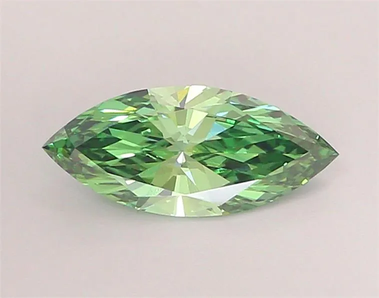 1.02ct Marquise Lab Grown Diamond (Colour Fancy Vivid Green, Clarity VVS2, IGI Certified)