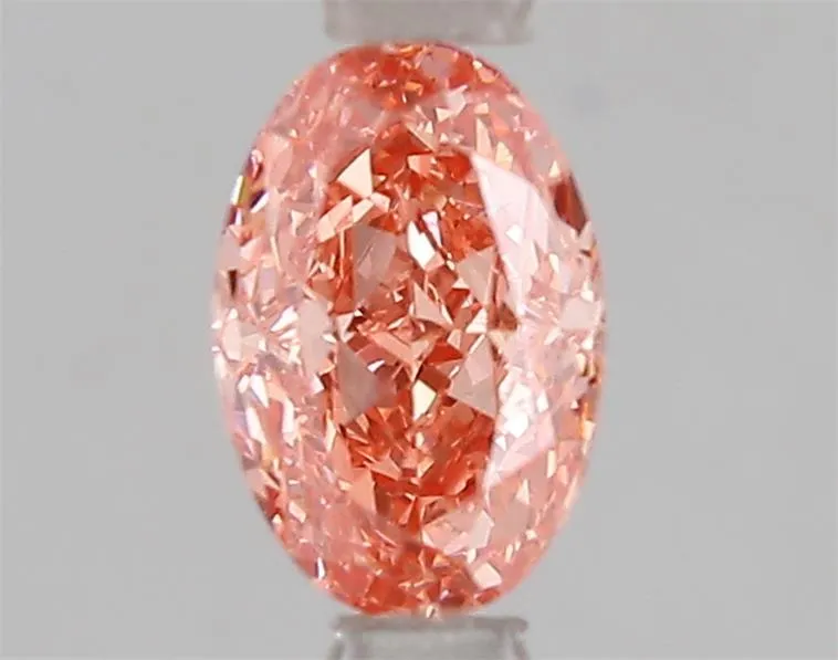 1.02ct Oval Lab Grown Diamond (Colour Fancy Vivid Pink, Clarity VS2, IGI Certified)
