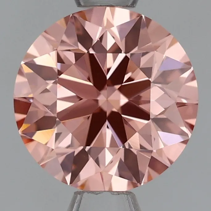 1.03ct Round Lab Grown Diamond (Colour Fancy Intense Pink, Clarity VS2, Cut EX, IGI Certified)