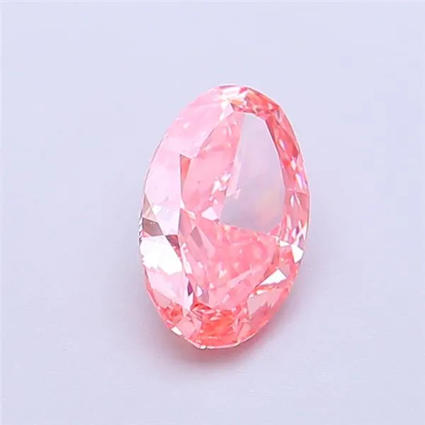 1.04ct Oval Lab Grown Diamond (Colour Fancy Vivid Pink, Clarity VVS1, IGI Certified)