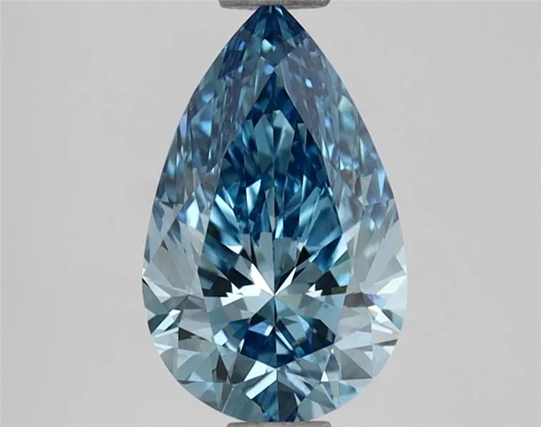 1.04ct Pear Lab Grown Diamond (Colour Fancy Vivid Blue, Clarity VVS1, IGI Certified)