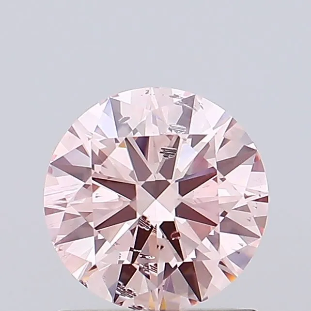 1.05ct Round Lab Grown Diamond (Colour Fancy Light Pink, Clarity SI1, Cut ID, IGI Certified)