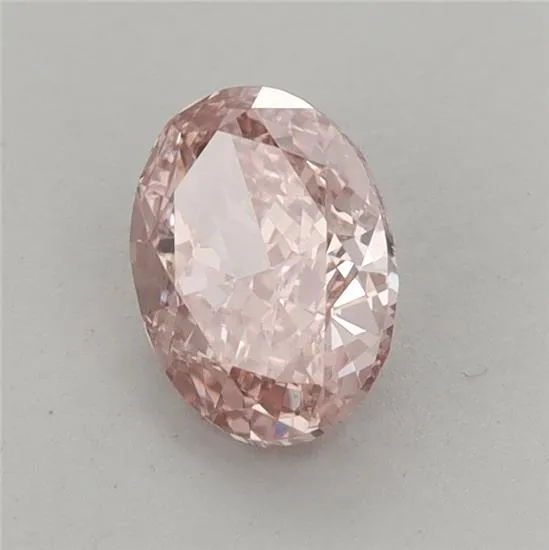 1.07ct Oval Lab Grown Diamond (Colour Fancy Intense Brownish Pink, Clarity VS2, IGI Certified)