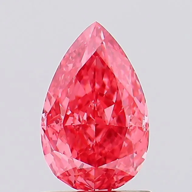 1.07ct Pear Lab Grown Diamond (Colour Fancy Vivid Pink, Clarity VS1, IGI Certified)