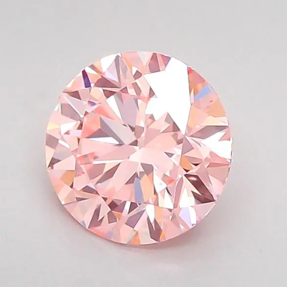 1.07ct Round Lab Grown Diamond (Colour Fancy Intense Pink, Clarity VVS2, Cut ID, IGI Certified)