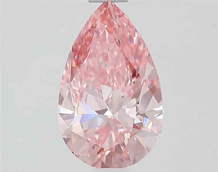 1.09ct Pear Lab Grown Diamond (Colour Fancy Vivid Pink, Clarity VVS2, IGI Certified)