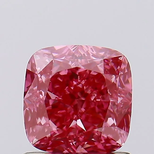 1.10ct Cushion modified Lab Grown Diamond (Colour Fancy Vivid Pink, Clarity VS1, IGI Certified)